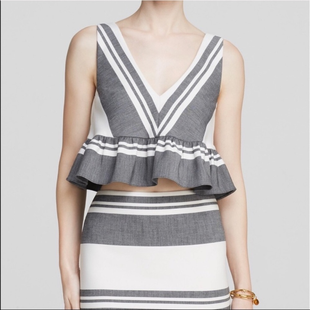 Elizabeth and James Analinne Stripe Crop Top